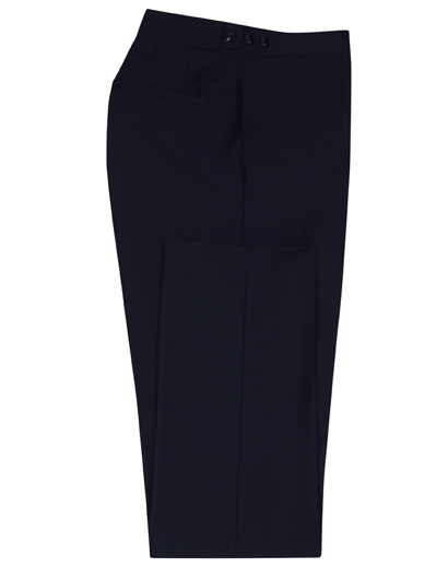 Midnight Blue Trousers with Swarovski Buttons