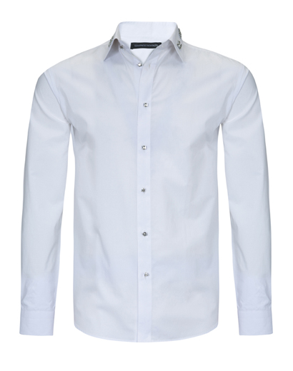 White Cotton Dress Shirt