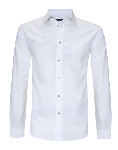 White Cotton Dress Shirt
