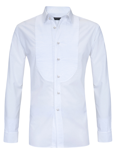 White Cotton Dress Shirt