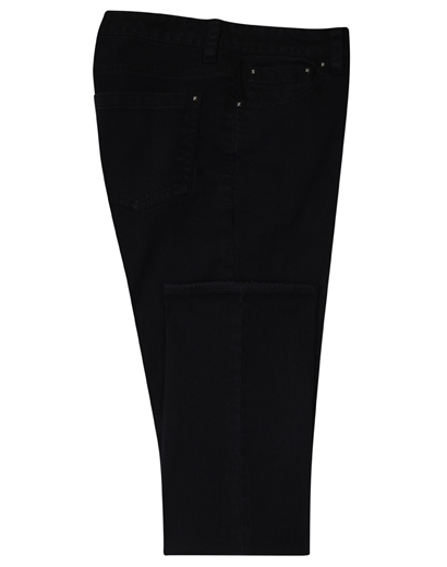 Black Slim fit Cotton Jeans