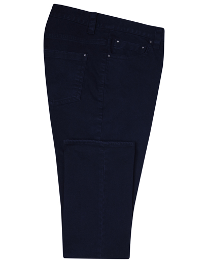 Navy Slim Fit Cotton Jeans