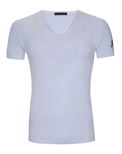 White V-neck T-shirt