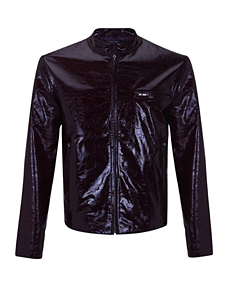Plum Patent Leather Jacket
