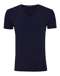 Navy V Neck T-shirt