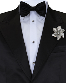 Black Satin Long Necktie